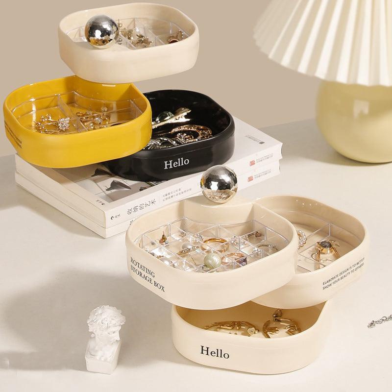 HELLO LUXE Multi-Layer Rotating Storage Organizer