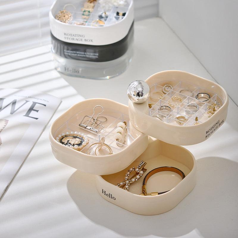 HELLO LUXE Multi-Layer Rotating Storage Organizer