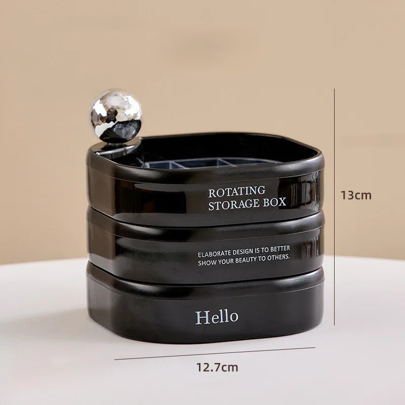 HELLO LUXE Multi-Layer Rotating Storage Organizer