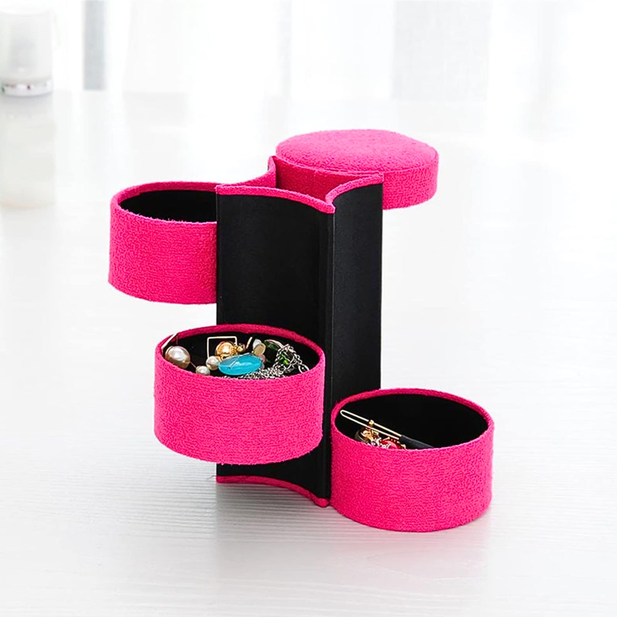 JEWELRY TOWER Compact Travel Organizer - 3 Layer | RAMODO JEWELRY