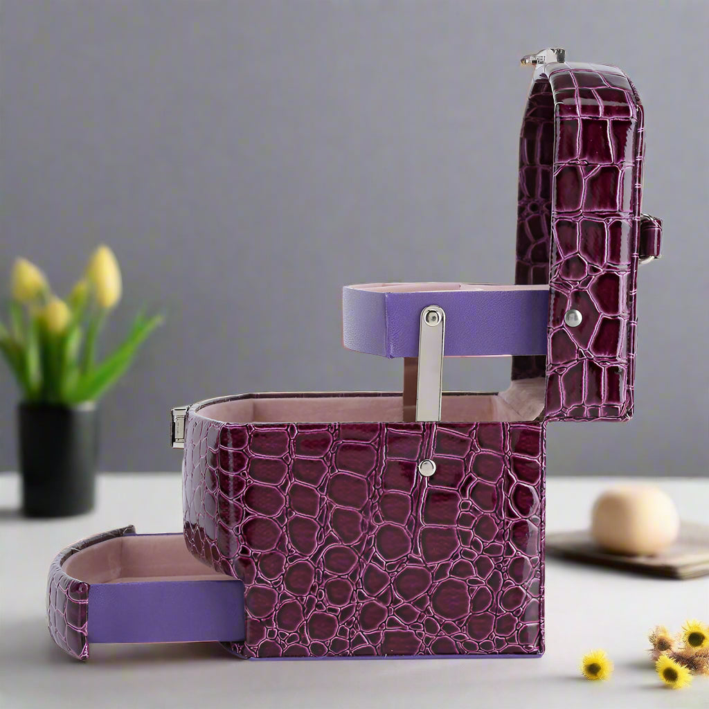 JEWEL SYMPHONY - 3-Layer Automatic Jewelry Storage Box - RAMODO JEWELRY