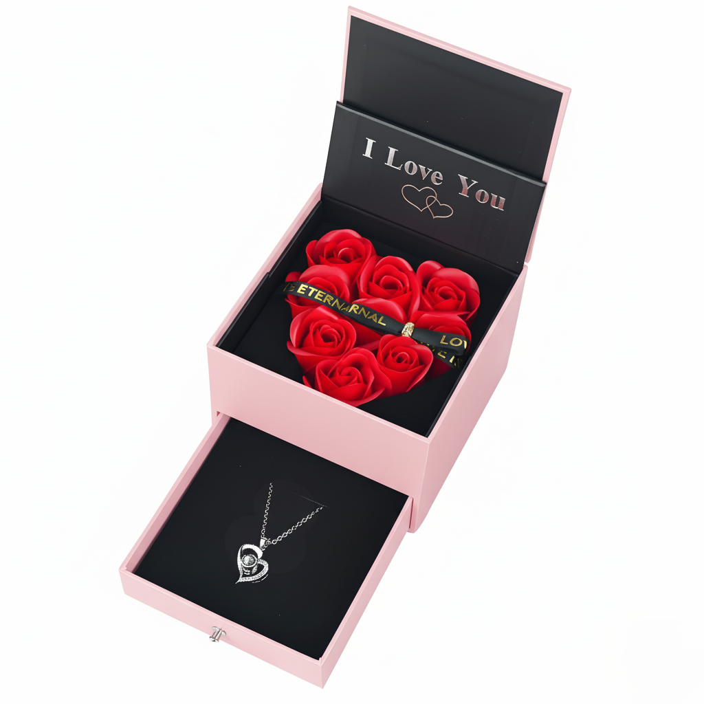 LOVE'S LUMINOUS Eternal Rose Gift Box | RAMODO JEWELRY