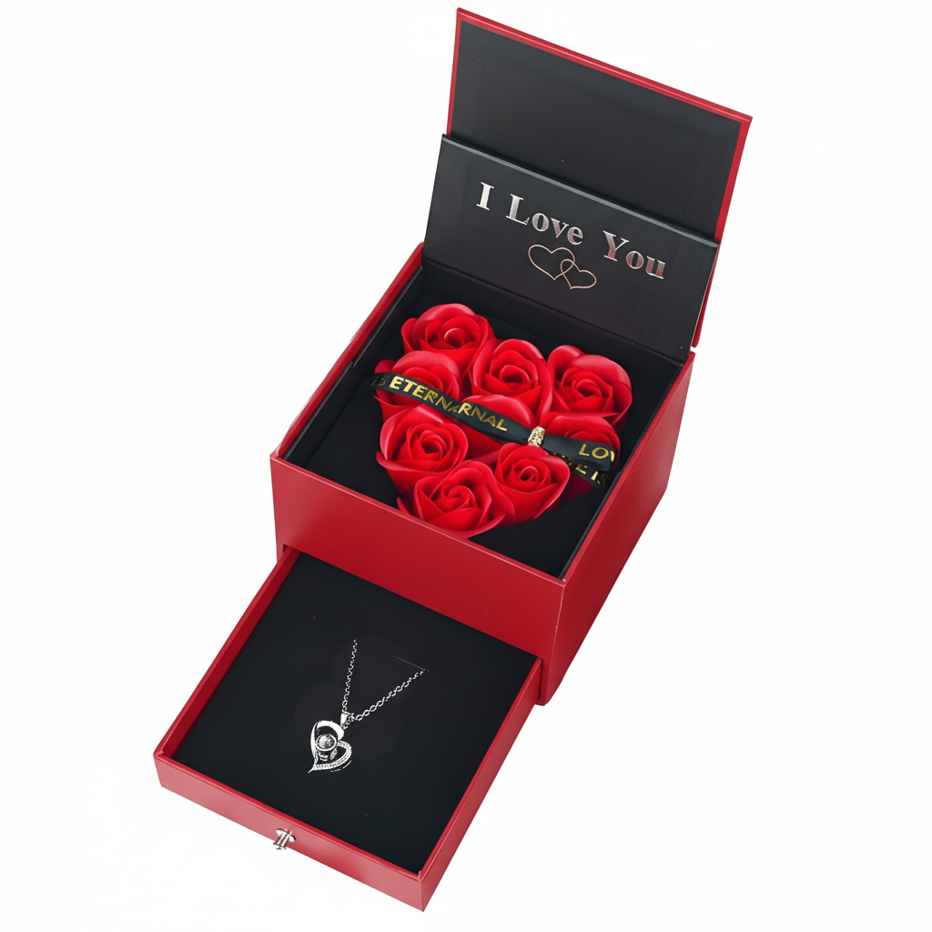 LOVE'S LUMINOUS Eternal Rose Gift Box | RAMODO JEWELRY