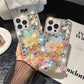 RAMODO Flower Bow Tie Rhinestone iPhone Case