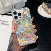 RAMODO Flower Bow Tie Rhinestone iPhone Case