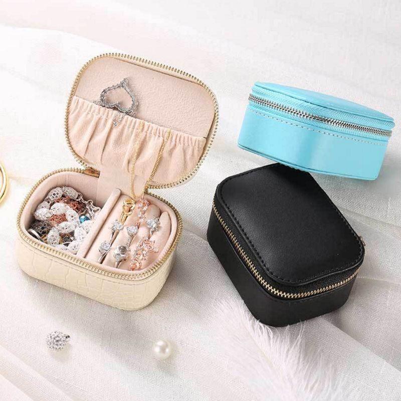 PEARL POUCH Quilted Travel Jewelry Case with Zipper  RAMODO JEWELRY