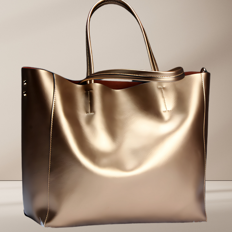 Luxe Leather Tote: Timeless & Sophisticated