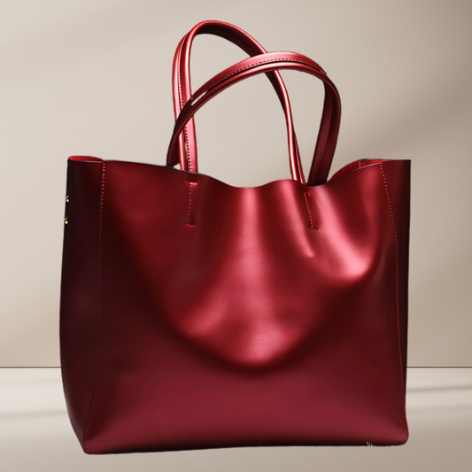 Luxe Leather Tote: Timeless & Sophisticated