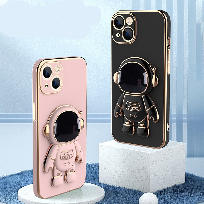 RAMODO 3D Astronaut Anti-Drop Electroplating Phone Case