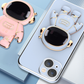 RAMODO 3D Astronaut Anti-Drop Electroplating Phone Case