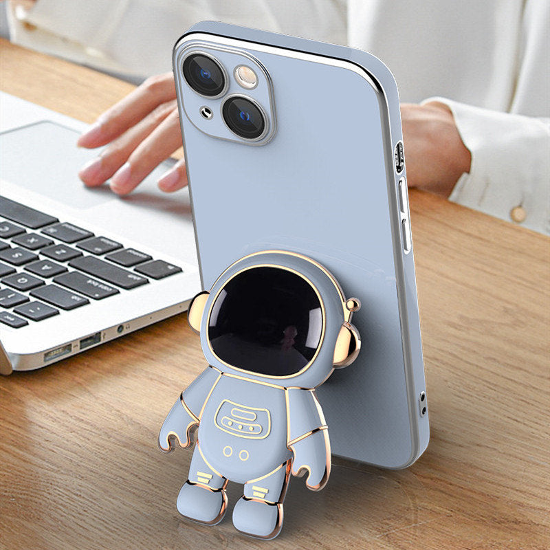 RAMODO 3D Astronaut Anti-Drop Electroplating Phone Case