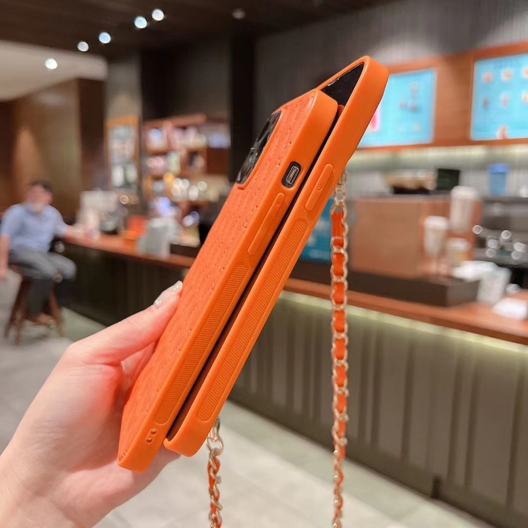 RAMODO Diamond Plaid Crossbody iPhone Case