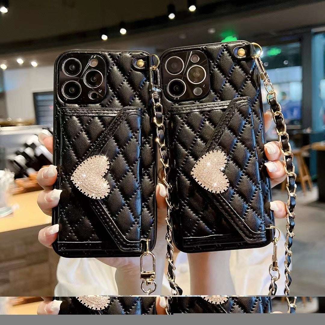 RAMODO Love Diamond Messenger Phone Case – Stylish & Functional