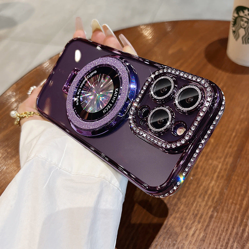 RAMODO Luxury Plating Diamond Gradient Phone Case