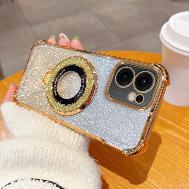 RAMODO Luxury Plating Diamond Gradient Phone Case