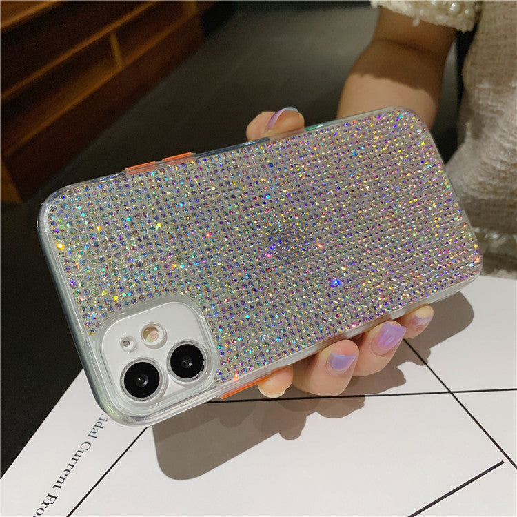 RAMODO Transparent Diamond Rhinestone iPhone Case – Elegant & Protective