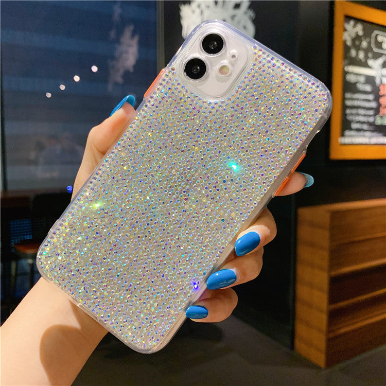 RAMODO Transparent Diamond Rhinestone iPhone Case – Elegant & Protective