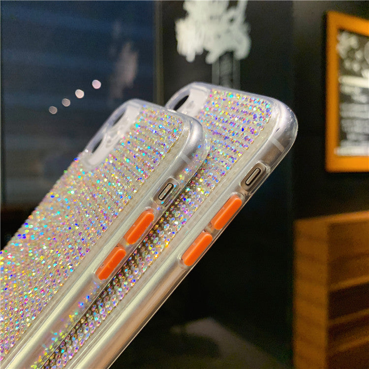 RAMODO Transparent Diamond Rhinestone iPhone Case – Elegant & Protective