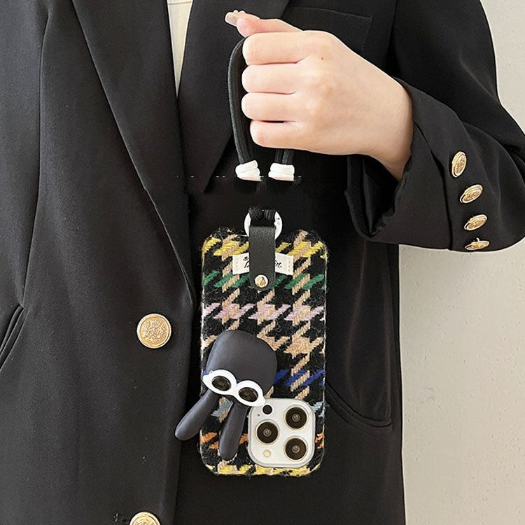 RAMODO Vintage Rabbit Phone Case with Strap