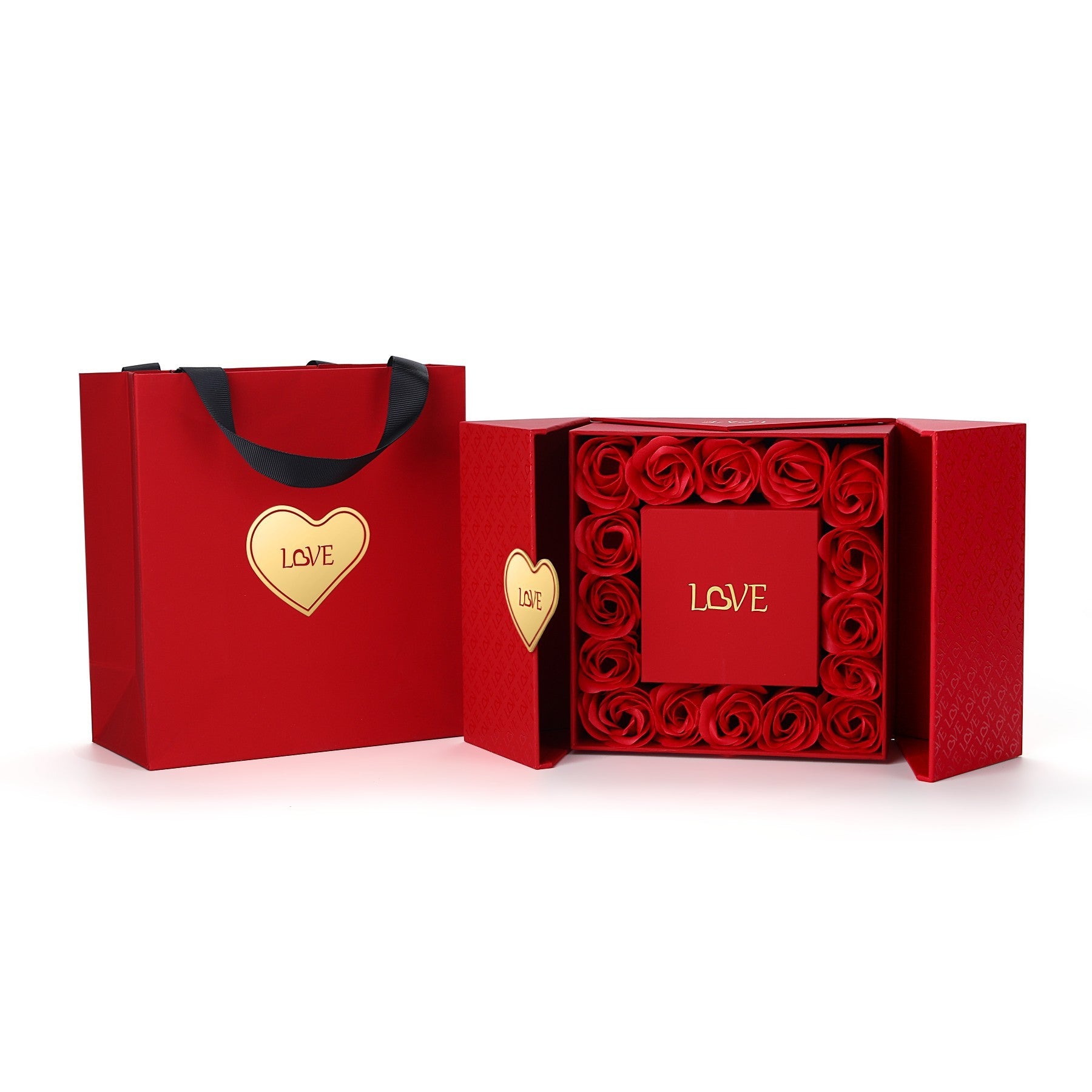 ROUGE ROMANCE Eternal Rose Gift Box & Jewelry Case | RAMODO JEWELRY