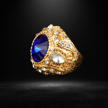 SOVEREIGN STONE Retro Crown Ring Satellite Stone