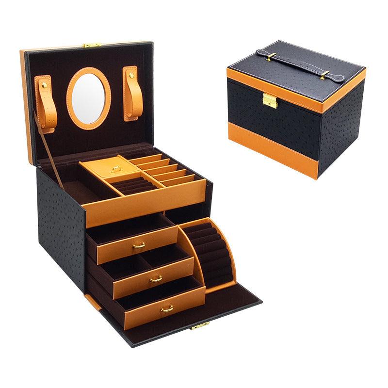TREASURE VAULT ELITE 4-Tier Luxury Jewelry Box - RAMODO JEWELRY