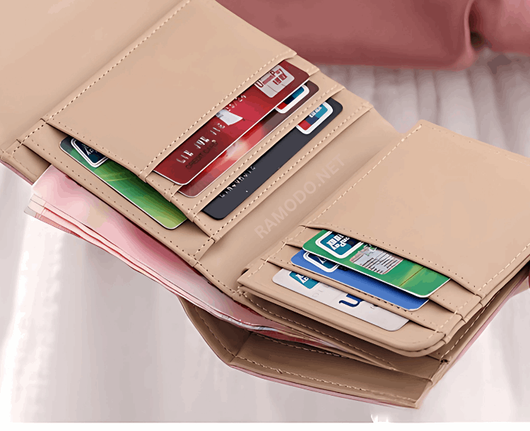 The Festive Fawn: RFID-Blocking PU Leather Wallet with Christmas Deer Design