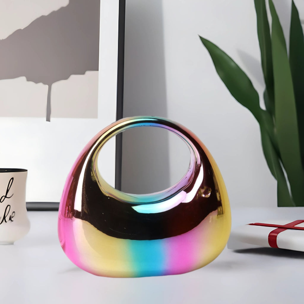 The Glamour Orb - Acrylic Statement Clutch with Chain Strap