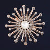 WINTER QUEEN: Crystal & Pearl Starburst Brooches | RAMODO JEWELRY