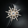WINTER QUEEN: Crystal & Pearl Starburst Brooches | RAMODO JEWELRY
