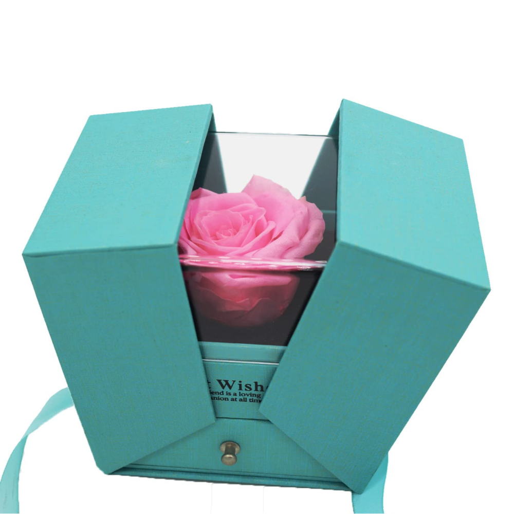 ZINNIA Eternal Rose & Jewelry Gift Box | RAMODO JEWELRY