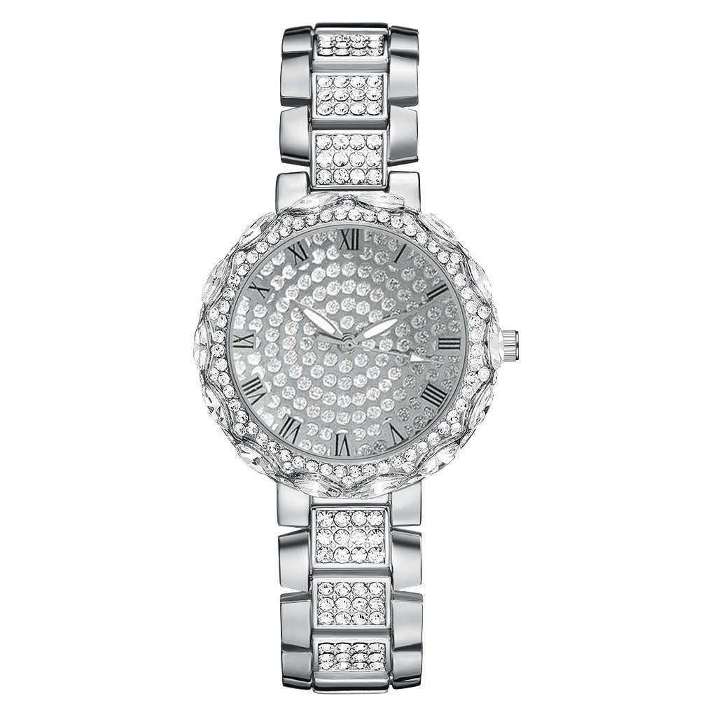 New Women's Quartz Inlaid Diamond Fashion Steel Band Watch - RAMODO JEWELRY