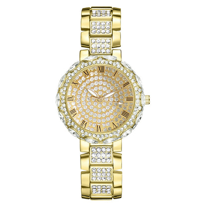 New Women's Quartz Inlaid Diamond Fashion Steel Band Watch - RAMODO JEWELRY