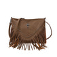 The Rivet Rebel - Trendy Crossbody Bag with Tassel Accent