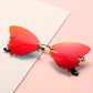 Butterfly Rimless Sunglasses - Unique Vintage Shades for Fashionistas