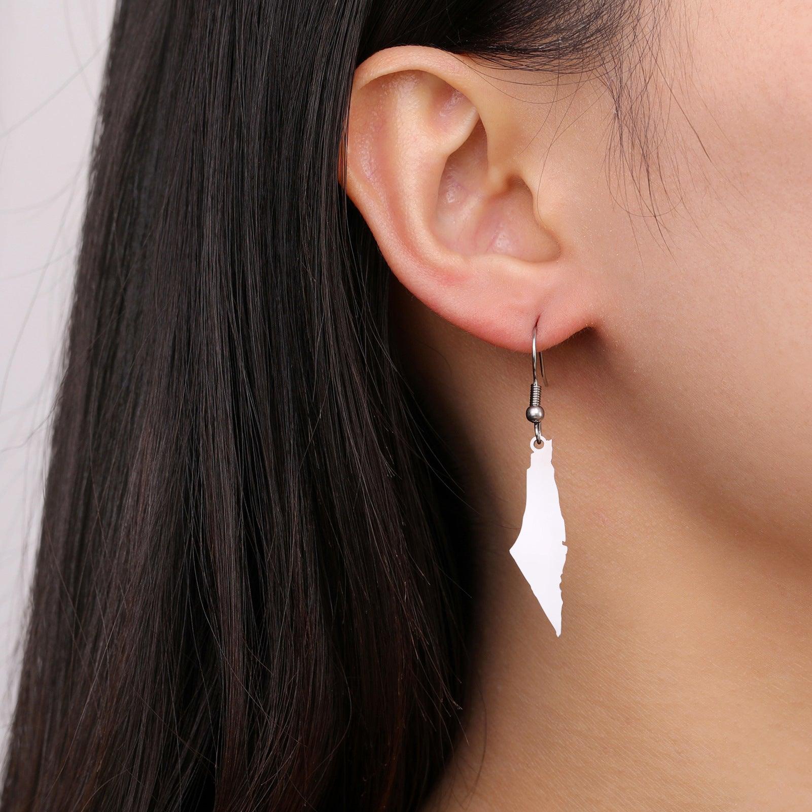 PALESTINE MAP EARRINGS