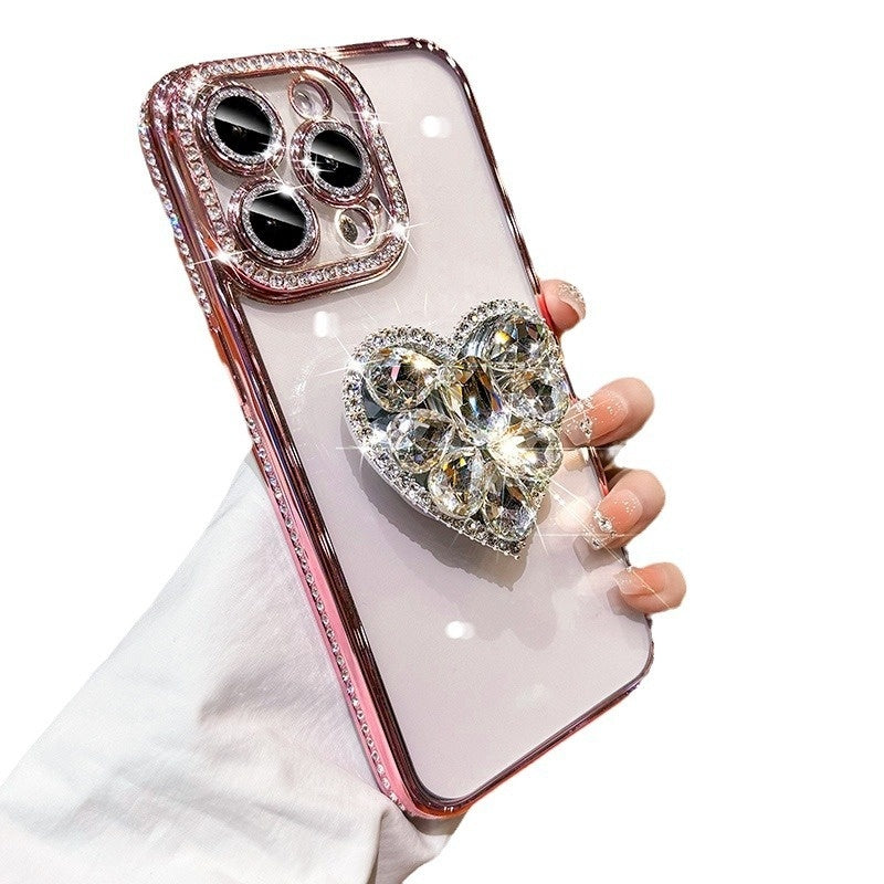 RAMODO Love Radiance Silicone Diamond iPhone Case