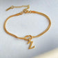 Personalized Initial Knotted Bracelet - Gold/Silver - Dainty & Elegant