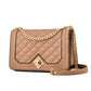 The Quilted Chic - Quilted Chain Strap Bag with Embroidered Detail