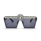 Glam Diamond Square Sunglasses - Statement Piece