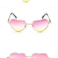 Love-Struck Heart Sunglasses - Retro Chic & Trendy