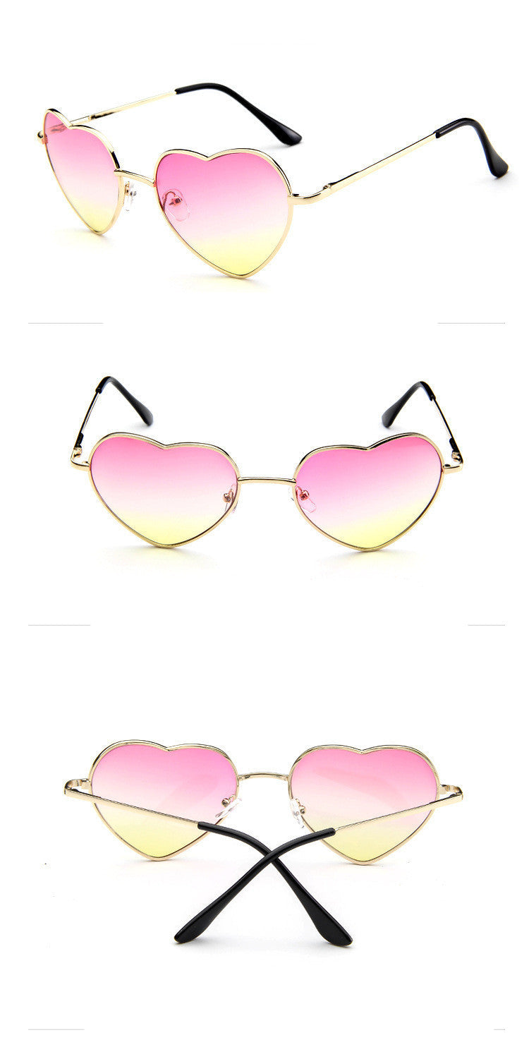 Love-Struck Heart Sunglasses - Retro Chic & Trendy