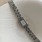 RAMODO JEWELRY: CHRONOLINK - Minimalist Square Dial Chain Link Watch