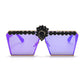 Glam Diamond Square Sunglasses - Statement Piece