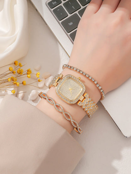 Women's Square Diamond Bracelet Fashion Quartz Watch - RAMODO JEWELRY