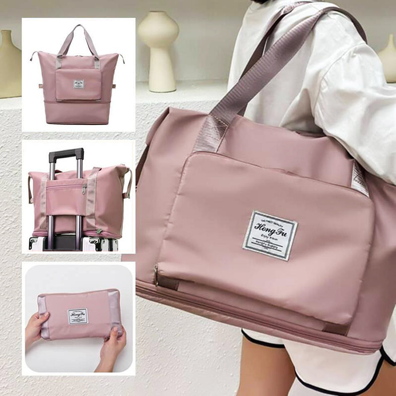 Expandable Waterproof Foldable Travel Tote & Gym Bag for Women