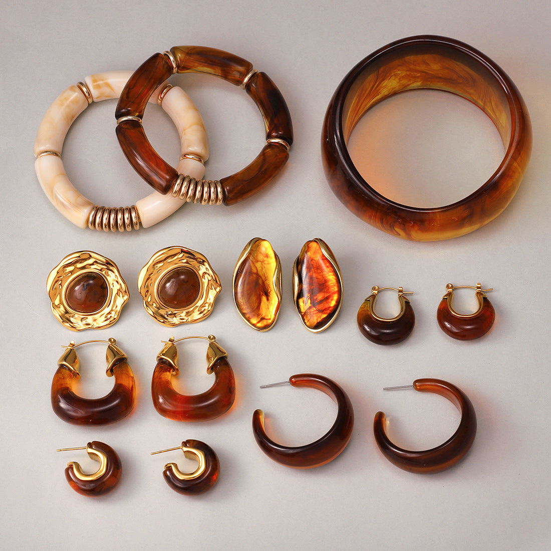 AMBER AURA: Irregular Amber & Steel Jewelry Collection | RAMODO JEWELRY