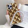 RAMODO Luxury Plated Diamond Chain Bracelet iPhone Case