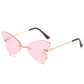 Butterfly Rimless Sunglasses - Unique Vintage Shades for Fashionistas