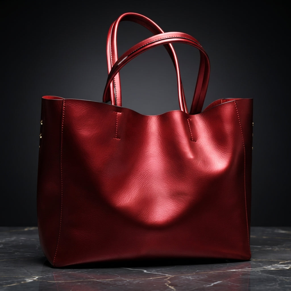 Luxe Leather Tote: Timeless & Sophisticated